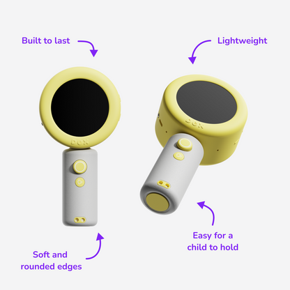 Dex, Yellow edition, mobile view, rear left view.