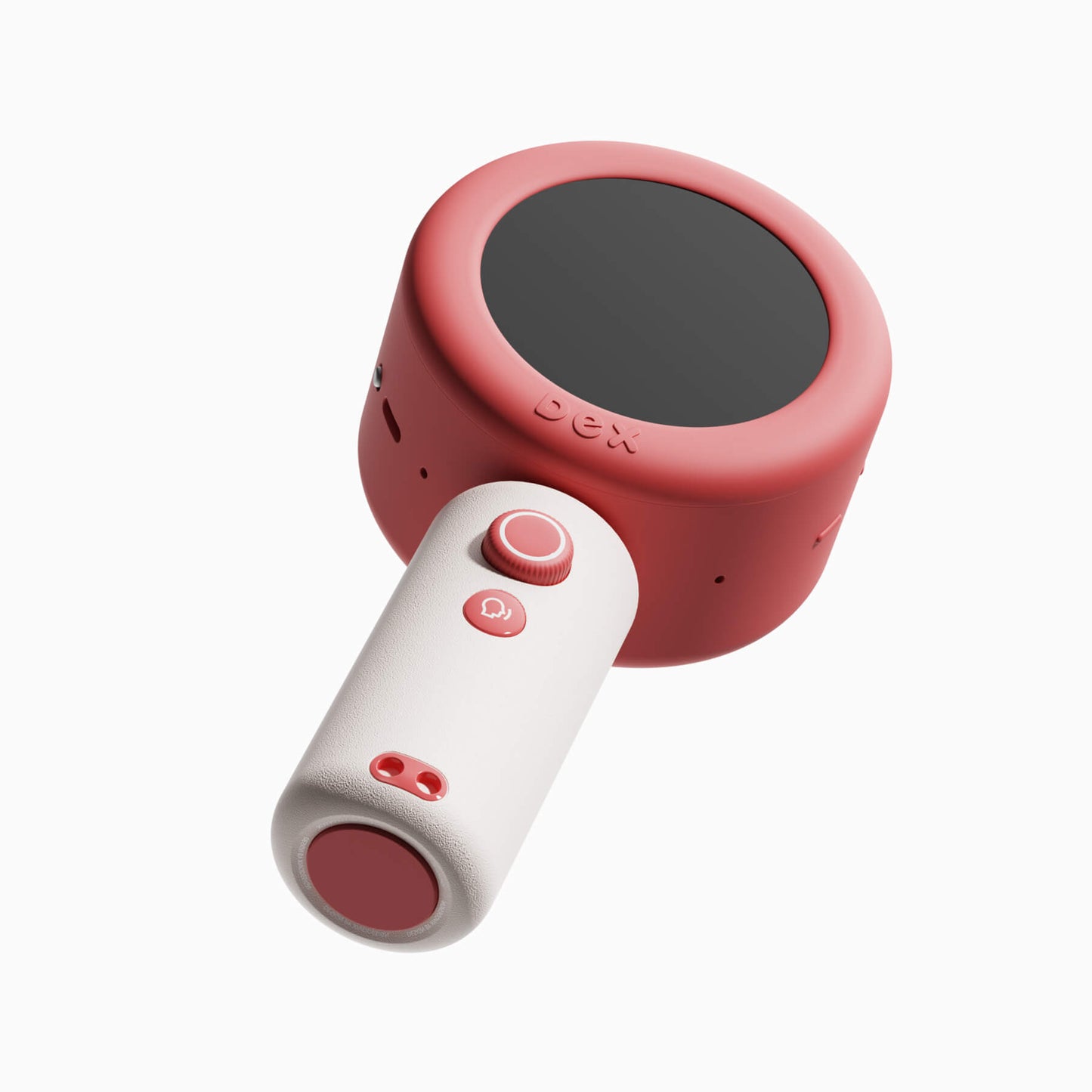 Dex, Red edition, low angle view.